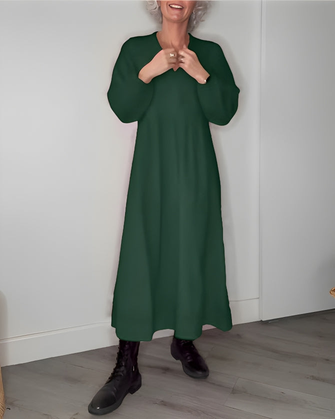 Alena | Elegantní maxi šaty s výstřihem do V