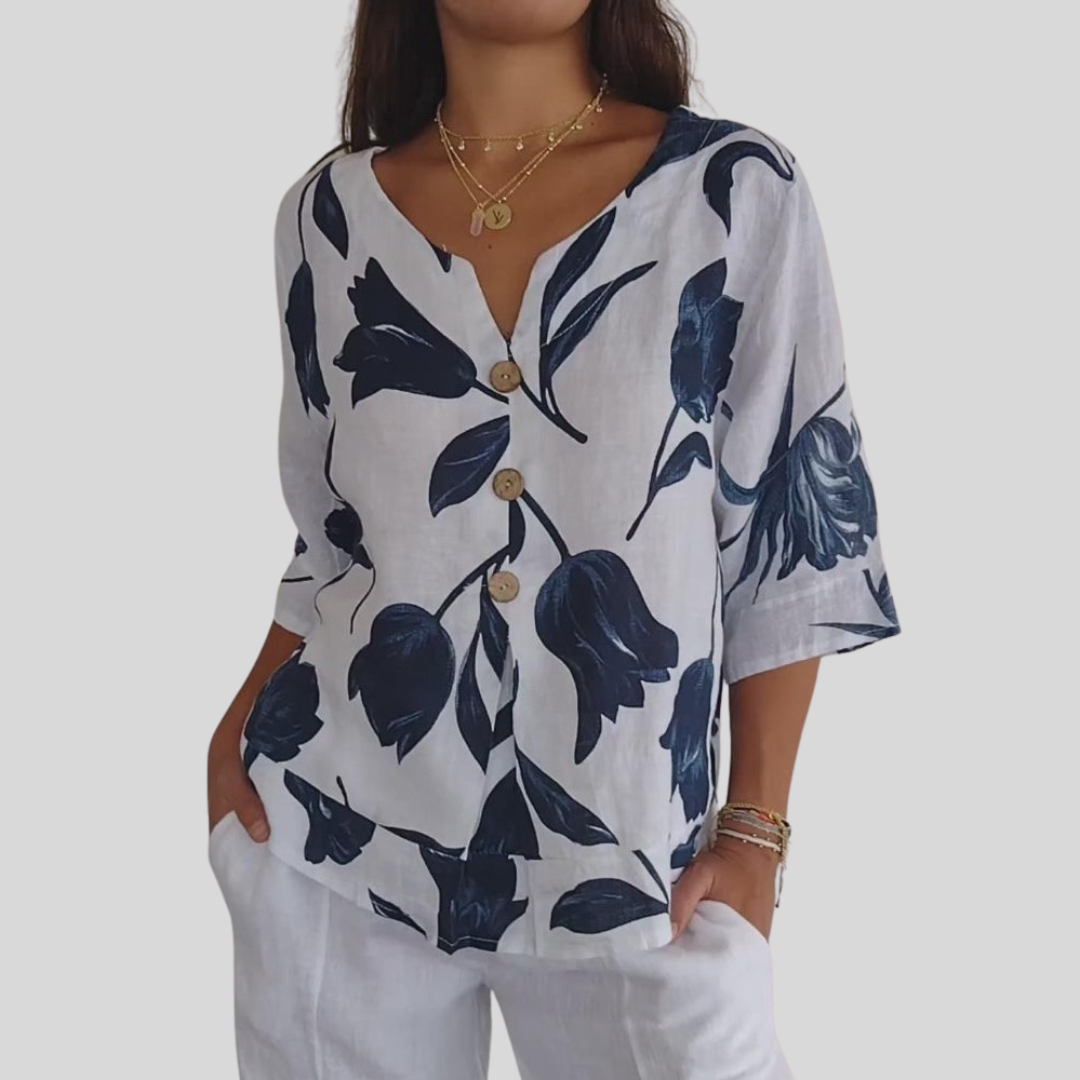 Klára | Trendy potištěná tunika pro komfortní a elegantní look