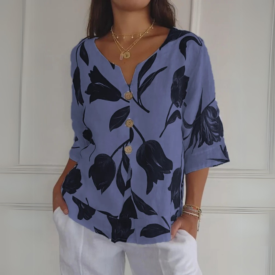 Klára | Trendy potištěná tunika pro komfortní a elegantní look