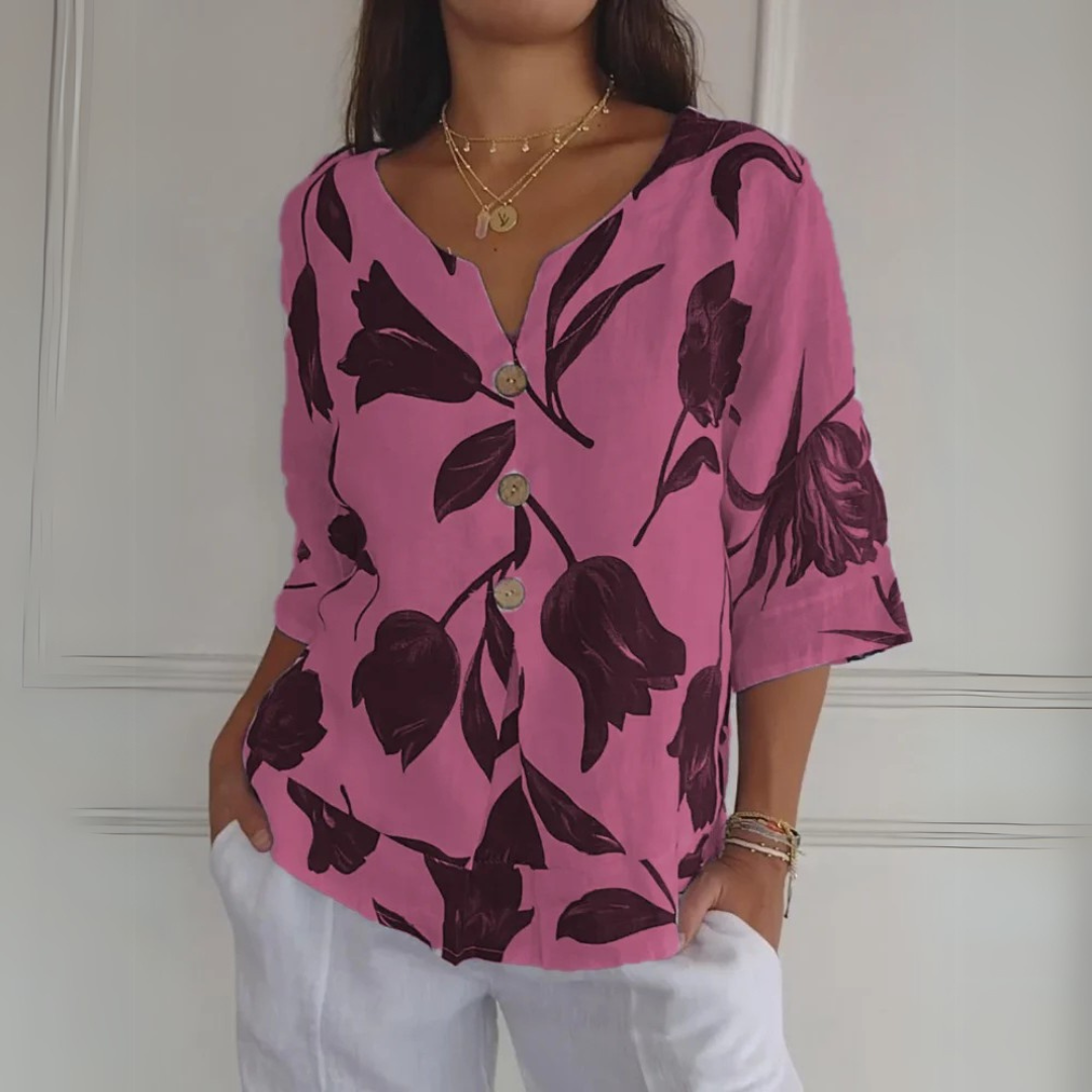 Klára | Trendy potištěná tunika pro komfortní a elegantní look