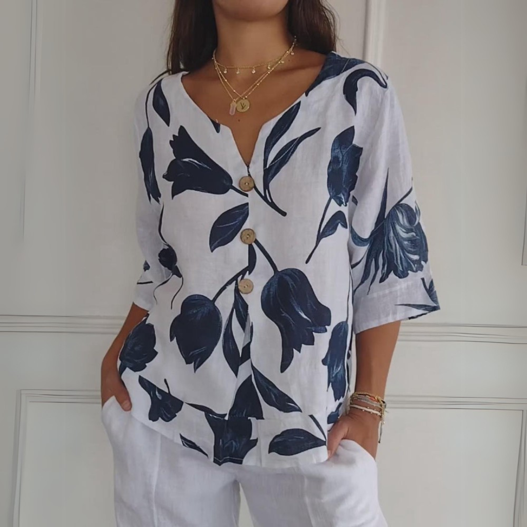 Klára | Trendy potištěná tunika pro komfortní a elegantní look