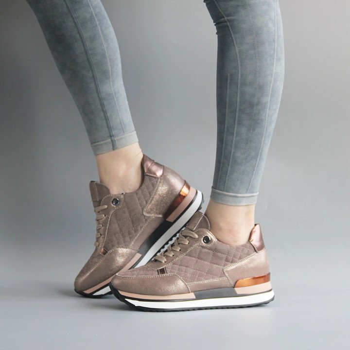 Baskets Femme Luxe Daim Velvet Broadway (Nouvelle Collection)